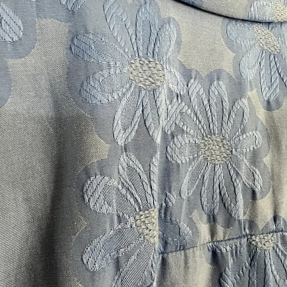 Sag Harbor Light Blue Floral Blazer Button Up Jacket Womens 18 Shoulder Pads - Picture 10 of 12